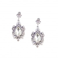 Aurora Princess Snow Crystal Elegant Earrings