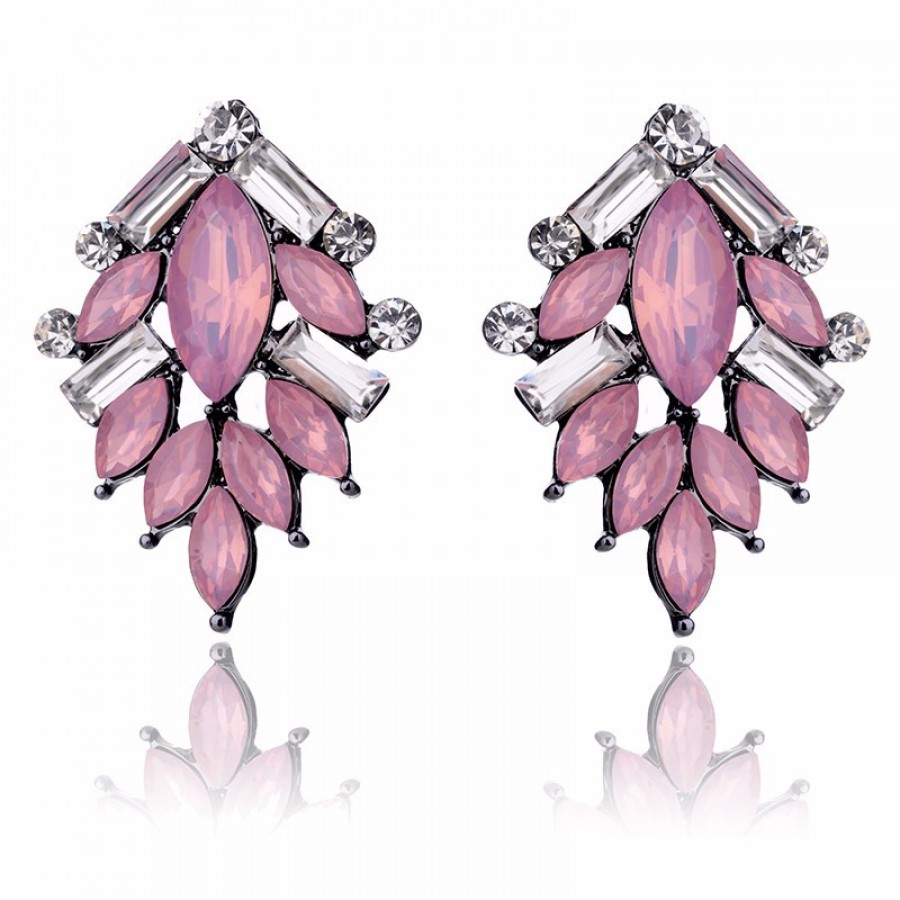 Pink Open Teardrop Fun Fashion Earrings | Outfit of Choice Earrings | L&M  Bling - lmbling
