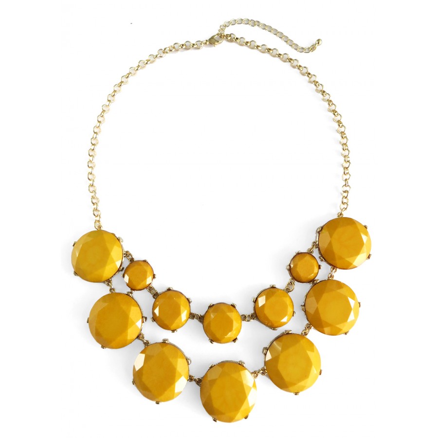 Aabacus Crystal Beaded Necklace & Earrings Set Mustard Yellow Online in  India, Buy at Best Price from Firstcry.com - 13235356