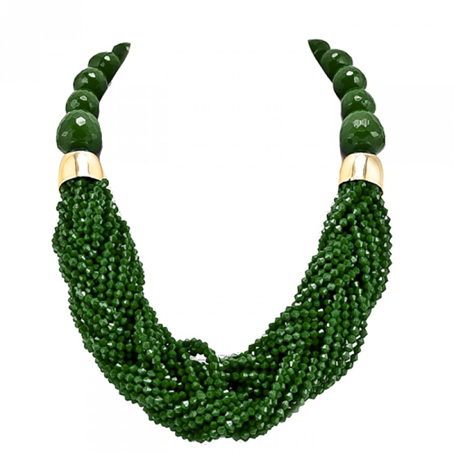 Beads Necklace Set 114054 – Violet & Purple Designer Fashion Jewellery