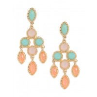 Pastel Candy Opal Stone Chandelier Earrings