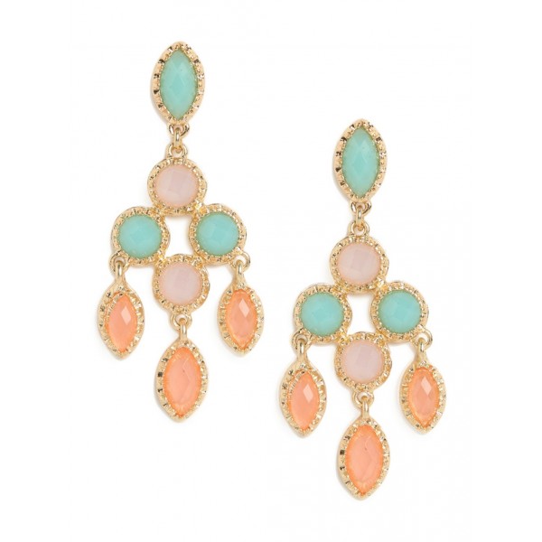 Pastel Candy Opal Stone Chandelier Earrings