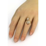 Rhinestone Wrap Gold  Ring