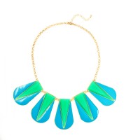 Bali Colorblock Geometric Five Station Necklace