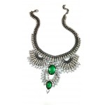 Moschata Spiked Crystal Statement Necklace