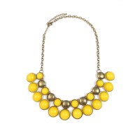 Loras Yellow Bubble Dots Necklace