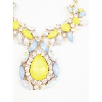 ‘Maisie’ Pastels and Opal Flowers Statement Necklace