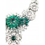 ‘Apolonia’ Emerald Crystal Stone Burst Statement Necklace
