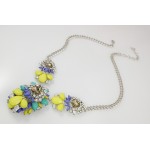 Mila Pastel Crystal Stone Clusters Necklace