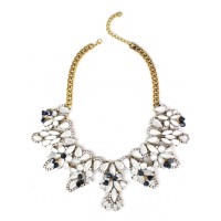 Gurnani Ivory Opalline Crystal Necklace